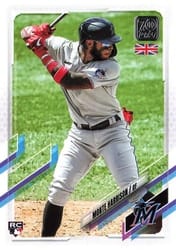 2021 Topps UK Edition Base Set Monte Harrison #196 card
