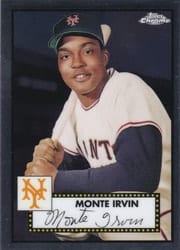 2021 Topps Chrome Platinum Anniversary Base Set Monte Irvin #644 card