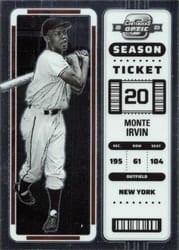 2023 Panini Chronicles Contenders Optic Monte Irvin #6 card