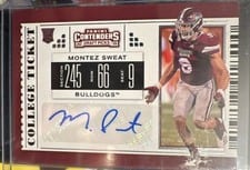 2019 Panini Contenders Draft Picks Montez Sweat #183 card