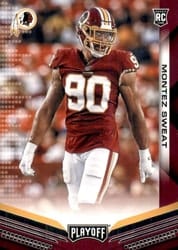 2019 Panini Playoff Base Set Montez Sweat #252 card