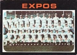 1971 Topps Base Set Montreal Expos #674 card