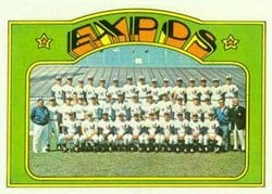 1972 Topps Base Set Montreal Expos #582 card