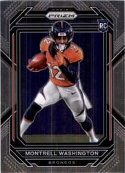 2022 Panini Prizm Base Set Montrell Washington #356 card
