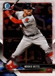 2018 Bowman Chrome Base Set Mookie Betts #7 card