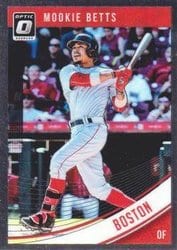 2018 Donruss Optic Base Set Mookie Betts #156 card