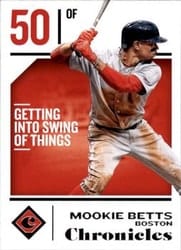 2018 Panini Chronicles Base Set Mookie Betts #10 card