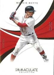 2018 Panini Immaculate Collection Base Set Mookie Betts #76 card