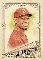 2018 Topps Allen & Ginter Base Set Mookie Betts #245 card