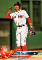 2018 Topps Base Set Mookie Betts #140 card