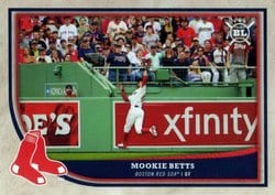 2018 Topps Big League Base Set Mookie Betts #159 card