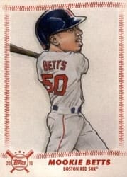 2018 Topps Big League Star Caricature Reproductions Mookie Betts #SCR-MB card