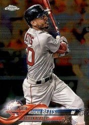 2018 Topps Chrome Update Base Set Mookie Betts #HMT68 card