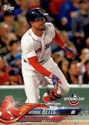 2018 Topps Opening Day Base Set Mookie Betts #22 card