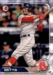 2019 Bowman Base Set Mookie Betts #50 card