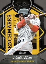 2019 Panini Leather & Lumber Benchmarks Mookie Betts #B-13 card