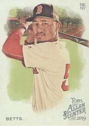 2019 Topps Allen & Ginter Base Set Mookie Betts #1 card