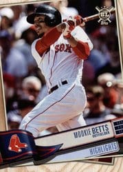 2019 Topps Big League Base Set Mookie Betts #389 card