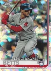 2019 Topps Chrome Sapphire Edition Base Set Mookie Betts #312 card