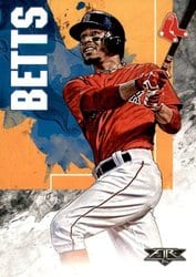 2019 Topps Fire Base Set Mookie Betts #186 card