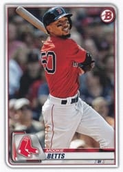 2020 Bowman Base Set Mookie Betts #45 card