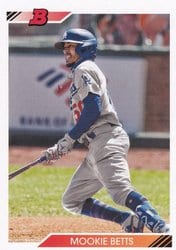 2020 Bowman Heritage Base Set Mookie Betts #45 card