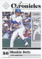 2020 Panini Chronicles Base Set Mookie Betts #17 card