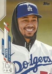 2020 Topps Base Set Mookie Betts #420b card