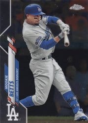 2020 Topps Chrome Base Set Mookie Betts #100 card