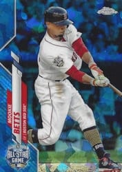 2020 Topps Chrome Update Sapphire Edition Base Set Mookie Betts #U-268 card