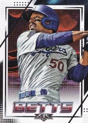 2020 Topps Fire Base Set Mookie Betts #56 card