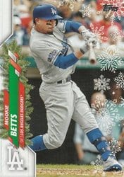 2020 Topps Holiday Base Set Mookie Betts #HW89 card