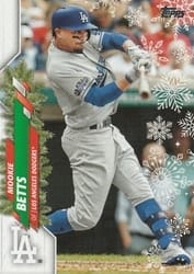 2020 Topps Holiday Base Set Mookie Betts #HW89a card