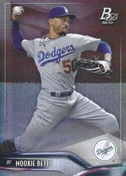 2021 Bowman Platinum Base Set Mookie Betts #21 card