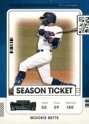 2021 Panini Contenders Base Set Mookie Betts #19 card