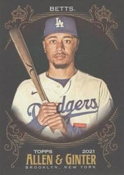 2021 Topps Allen & Ginter X Base Set Mookie Betts #92 card