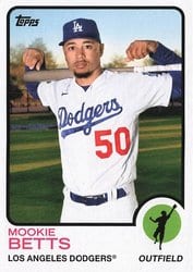 2021 Topps Archives Base Set Mookie Betts #136 card