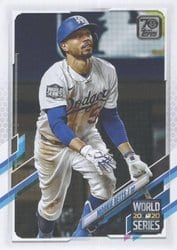 2021 Topps Base Set Mookie Betts #15 card