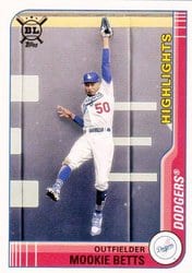 2021 Topps Big League Base Set Mookie Betts #298 card