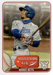 2021 Topps Big League Souvenirs Mookie Betts #SO-16 card