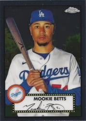 2021 Topps Chrome Platinum Anniversary Base Set Mookie Betts #166 card