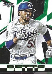 2021 Topps Fire Base Set Mookie Betts #182 card
