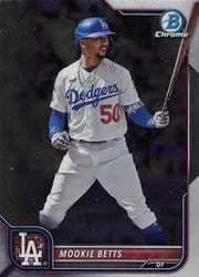 2022 Bowman Chrome Base Set Mookie Betts #84 card
