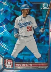 2022 Bowman Chrome Sapphire Edition Base Set Mookie Betts #84 card