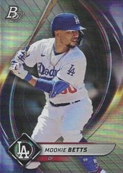 2022 Bowman Platinum Base Set Mookie Betts #11 card