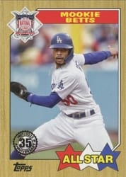 2022 Topps 1987 Topps Baseball All-Stars Mookie Betts #87AS-38 card