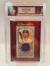 2022 Topps Allen & Ginter Framed Mini Relics Mookie Betts #MFR-MB card