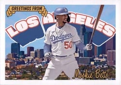 2022 Topps Archives Oversized Postcards Box Toppers Mookie Betts #OPC-8 card