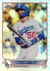 2022 Topps Chrome Logofractor Edition Base Set Mookie Betts #50 card