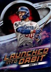 2022 Topps Cosmic Chrome Launched into Orbit Mookie Betts #LIO-6 card